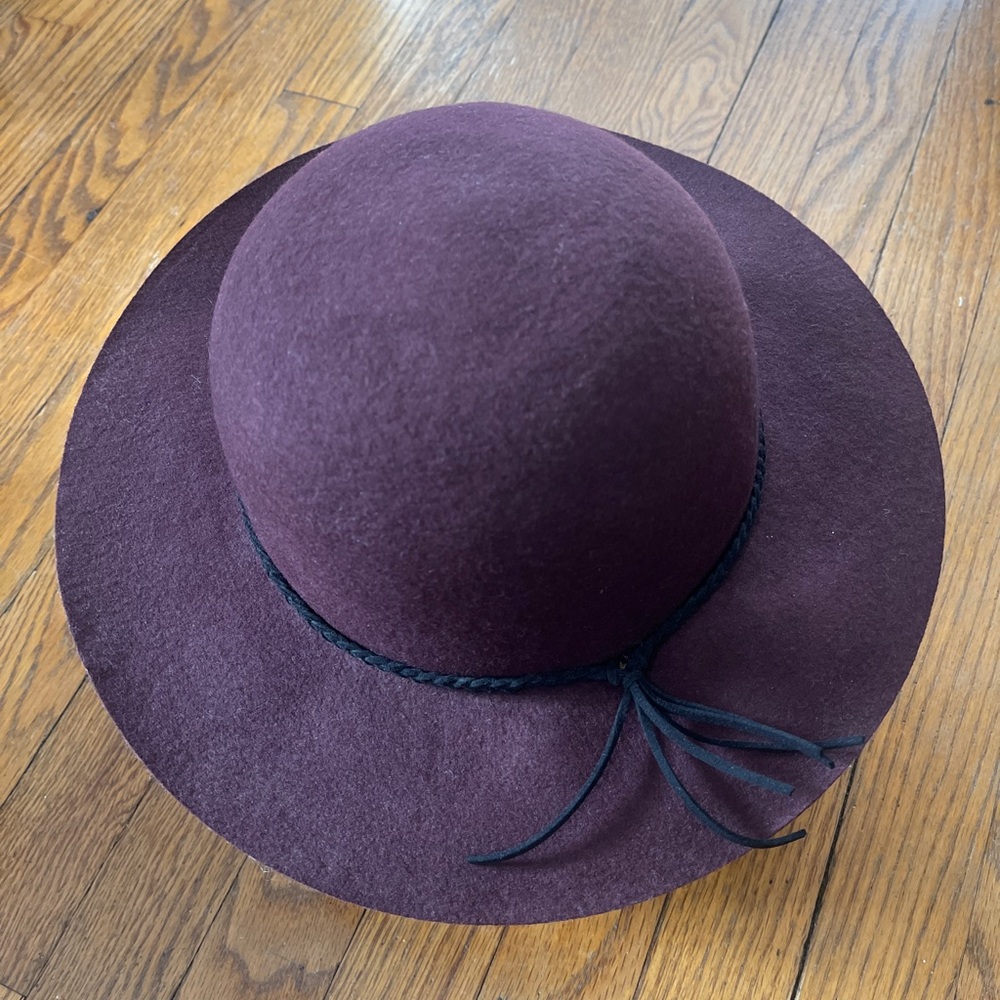 Elegant Burgandy Women's Hat